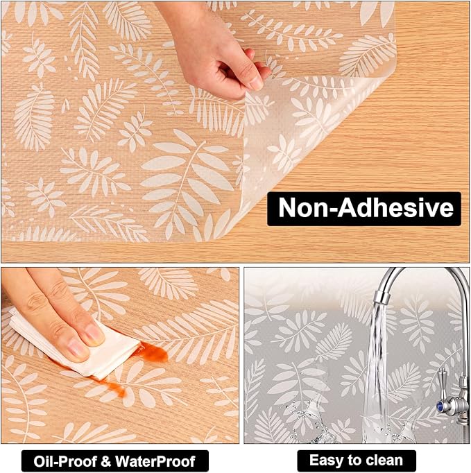 Cooyes Shelf and Drawer Liners for Kitchen Cabinets, Non Adhesive Cabinet Liner, EVA Waterproof Durable Non-Slip Drawer Mats for Shelves, Refrigerator, Storage, Desks（11.8" W x 360" L） - Image 7