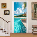 3D Door Decals Stickers Peel Stick Wall Murals Vinyl Wallpaper Self-Adhesive Mural Door Covers Decorative for Furniture Home Decor Wrinkle-Resistant Waterproof by BVBOX