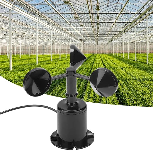 Yosoo Anemometer, 0-70M/S Wind Speed Meter Sensor, Pulse Type, Three Cups, Greenhouses, Weather Stations, Environmental - Image 8