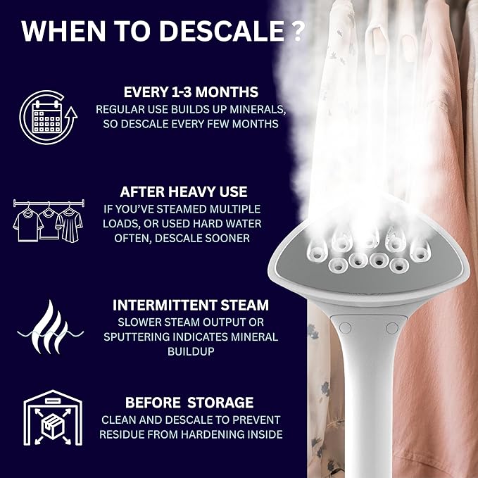 Garment Steamer Descaling Solution Decalcifier Packets for Mineral Deposits and Build-up Removal, Maintenance for Clothes, Works with all Garment Steamer Brands, Cleans Build Up, 10 packs - Image 4