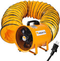 MOUNTO 12-Inch Heavy Duty Cylinder Axial Fan with 25-Foot Vinyl Hose | High-Performance Portable Blower/Exhaust Fan | 2900 CFM Directional Airflow for Crawl Spaces, Attics, Basements by MOUNTO