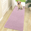 OLANLY Dog Door Mat for Muddy Paws 70x24, Absorbs Moisture and Dirt, Absorbent Non-Slip Washable Doormat, Quick Dry Chenille Mud Mat for Dogs, Entry Indoor Entryway Carpet for Inside Floor, Dusty Rose by OLANLY