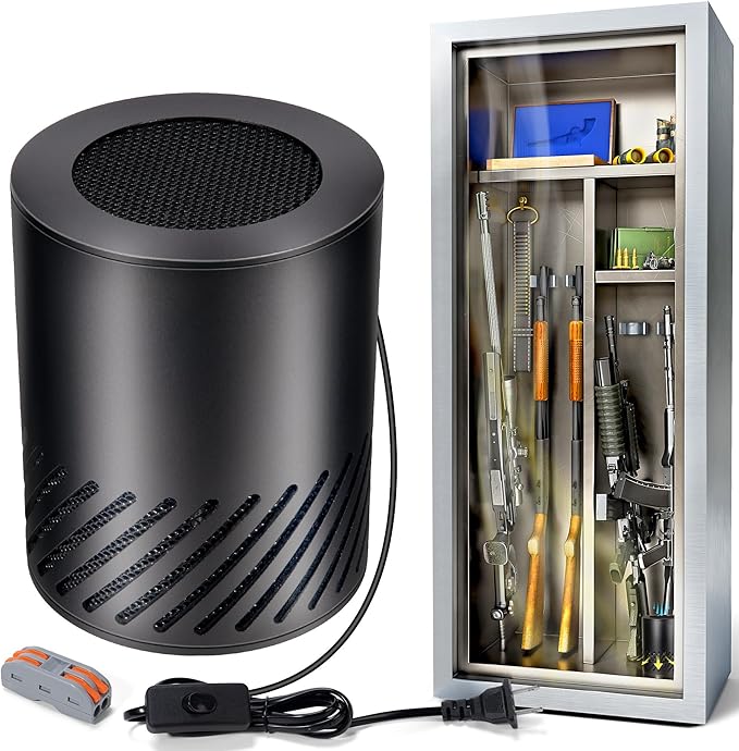 Gun Safe Dehumidifier Electric +6 * 12inch+4 * 12inch Light Bars Door Activated Gun Safe Lights Kits with Power Adapter - Image 2