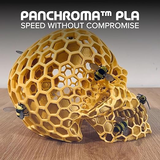 Panchroma PLA Yellow 3D Printer Filament, 1.75mm, 1kg Spool, Easy to Print, High Speed Printing, Tangle Free, AMS Compatible, Perfect for Toys, Decor, Miniatures, Models & Cosplay - Image 2