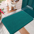 OLANLY Dog Door Mat for Muddy Paws 24x16, Absorbs Moisture and Dirt, Absorbent Non-Slip Washable Doormat, Quick Dry Chenille Mud Mat for Dogs, Entry Indoor Entryway Carpet for Inside Floor, Lake Blue by OLANLY