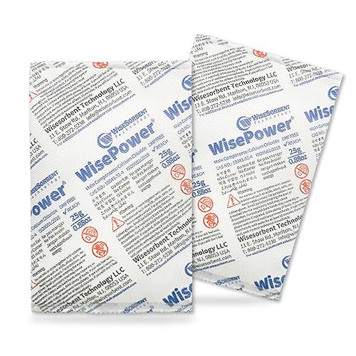 10Pcs 25 Gram Calcium Chloride Dessicant Packs, Double-Layer High Hygroscopic Desiccant, Quickly Absorb Moisture in The Environment in A Short Time by Wisesorb