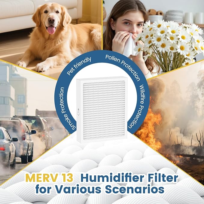 MERV 13 Dehumidifier Filter 14 x 17.5 x 1.75 for santa fe dehumidifier Advance90, Advance100, Advance120, Ultra98H, Ultra120H, for Honeywell DR90 & DR120 Models, 4 Packs - Image 6