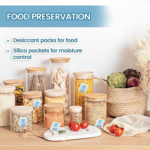 400PCS 1g Silica Gel Packets, Moisture Absorbers Desiccant Packs for Storage, Clothes, Shoes, Electronics, 3D Printer Filament, Jewelry - Image 6