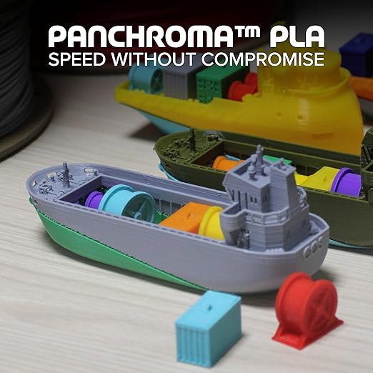Panchroma PLA Grey 3D Printer Filament, 1.75mm, 1kg Spool, Easy to Print, High Speed Printing, Tangle Free, AMS Compatible, Perfect for Toys, Decor, Miniatures, Models & Cosplay - Image 2