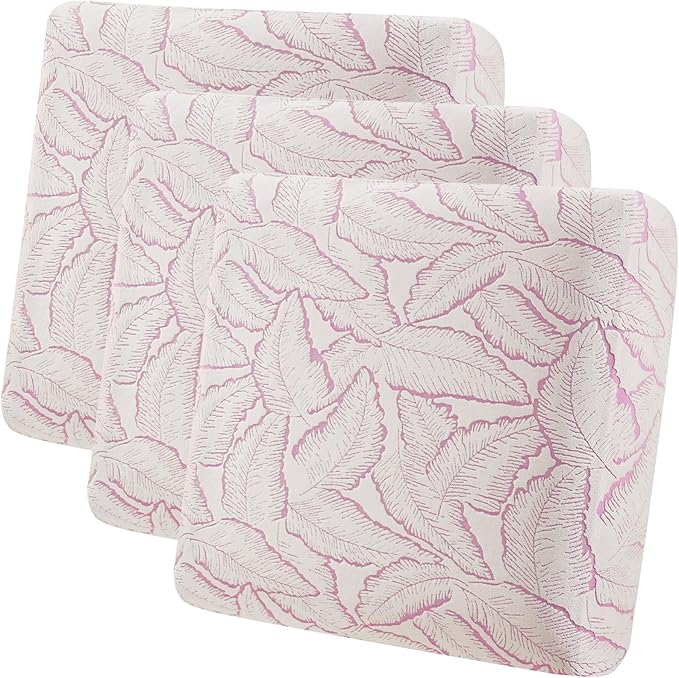 Fuloon Seat Cushion Covers, Stretch Couch Slipcovers Sofa Cushion Protective Solid Chair Slipcovers Washable Suitable for Armchair Loveseat Sofa 3 PC Pink by Fuloon