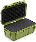 Evergreen 57 Waterproof Dry Box Protective Case with Pick & Pluck Foam - Travel Safe/Mil Spec/USA Made - for Cameras, Phones, Hiking, Boating, Water Sports, Action Cams (Green) by EvergreenCases