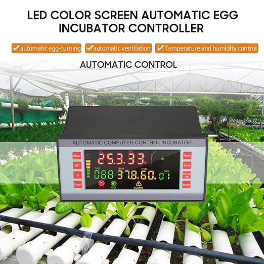 Automatic Egg Incubator 160V-220V 50Hz, Digital LED Display with Humidity Control & Auto Egg Turner for Chicken Duck Quail Eggs, Hatching Machine for Poultry Breeding - Image 3