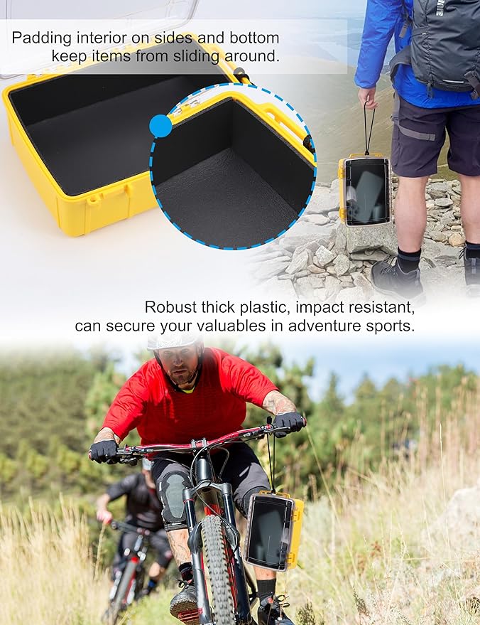 Hlotmeky Waterproof Dry Box Waterproof Container, Water Proof Box Water Tight Storage Container for Boat Kayak Large Dry Case - Image 5
