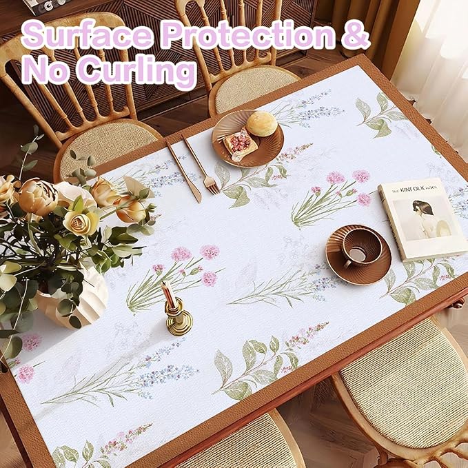 Floral Shelf Liner for Kitchen Cabinets Non Adhesive Drawer Liners Non Slip Cupboard Liner Flower Cabinet Liners Strong Grip Kitchen Shelves Dresser Waterproof Easy to Clean 12IN x 16.4FT - Image 4