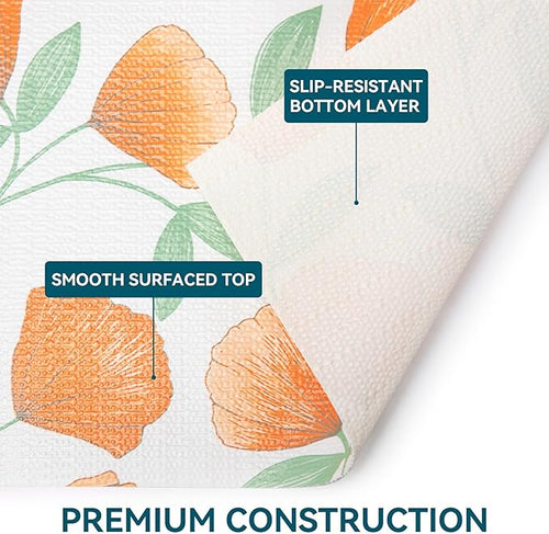 12" W x 120" L Floral Drawer and Shelf Liner for Cabinets, Non-Adhesive Strong Grip Non-Slip Flower Shelf Cabinet Kitchen Shelf Liners for Kitchen Cabinets - Image 2
