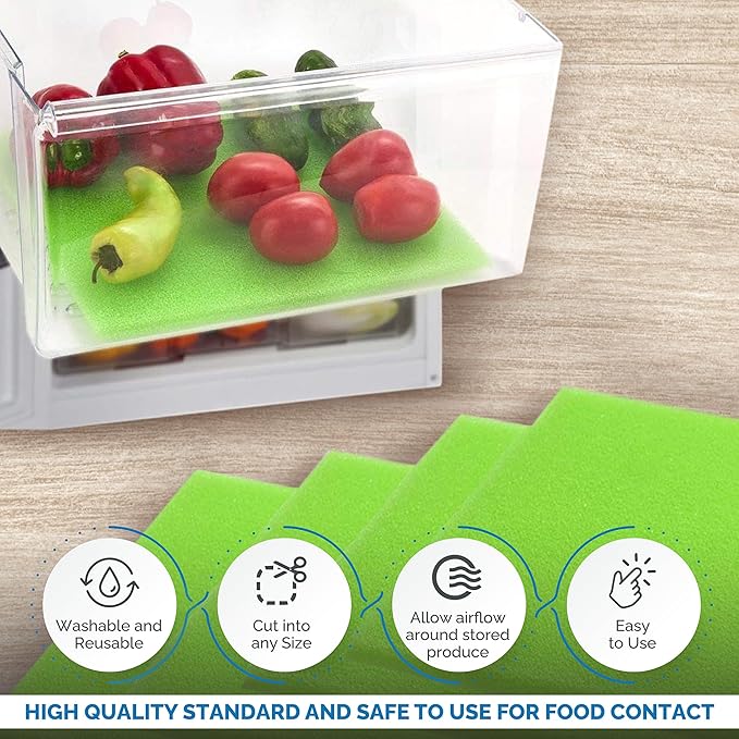 Fruit & Veggie Life Extender Drawer Liner - Refrigerator Organizers and Storage, Fridge Shelf Liners - Image 4