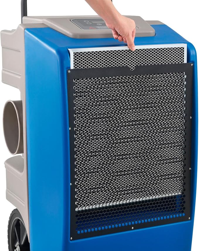 Global Industrial Dehumidifier Commercial Grade Low Grain Refrigerant 250 Pint Dehumidifier with Water Pump, 500 CFM, 2500 Sq Ft Coverage, R410A Refrigerant - Image 6