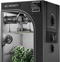 AC Infinity AI Grow System Compact 2x2, 1-Plant Kit w/Self-Learning AI Controller, Dynamic Airflow & LM301H LED Lighting Control, 2000D Mylar Tent w/Lab-Tested Reflectivity, Largest Zippered Window by ACInfinity