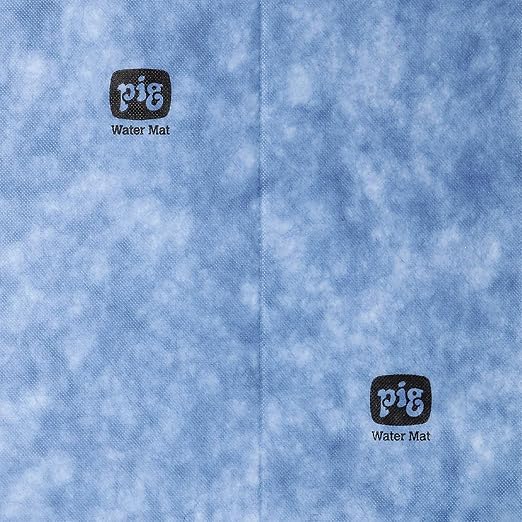 PIG Water Absorbent Mat | Reusable | 5 Pack | 15" W x 19" L | Absorbs up to 29 oz per pad | Blue and White | PM50534 - Image 2