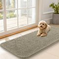 OLANLY Dog Door Mat for Muddy Paws 47x20, Absorbs Moisture and Dirt, Absorbent Non-Slip Washable Doormat, Quick Dry Chenille Mud Mat, Entry Indoor Entryway Carpet for Inside Floor, Warm Taupe by OLANLY