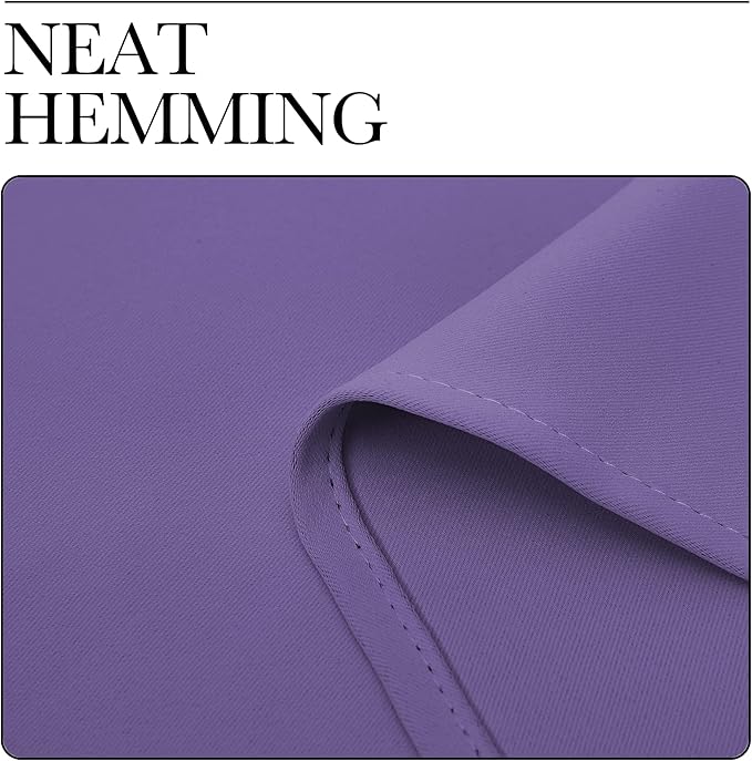 NICETOWN Curtain Blackout Drape Panel, Single Panel, 34 x 84 inch, Lilac Purple, 3 Pass Microfiber Noise Reducing Thermal Insulated Window Drapery with Grommet - Image 6