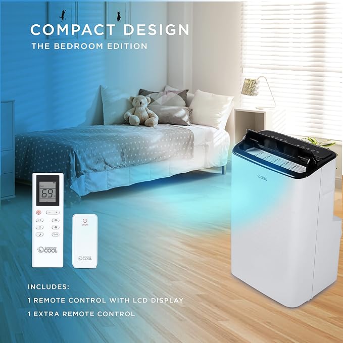 Commercial Cool Portable Air Conditioner, Dehumidifier & Fan, Portable Air Conditioner 9,000 BTU Covers up to 400 Sq. Ft., Wi-Fi Enabled, White - Image 4