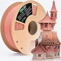 OVV3D PLA Filament Wood PLA, 3D Printer Filament Gradient Multicolor Wood PLA Filament 1.75mm +/- 0.02mm 1kg(2.2lbs) Add 20% Real WoodFiber by OVV3D