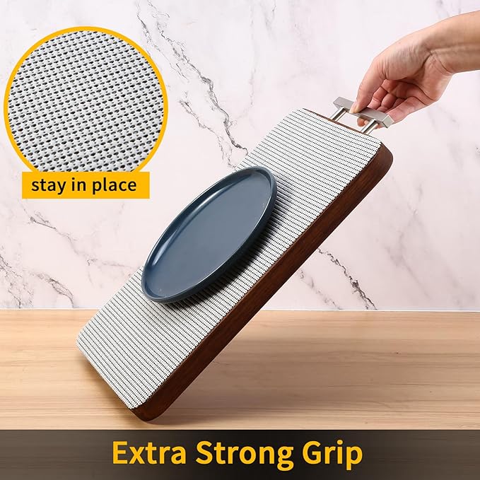 iwtmm Drawer Shelf and Cabinet Liners Non-Adhesive Extra Strong Grip - Keep Items in Place for Kitchen, Bathroom, Office & Wardrobe, Heavy Duty Anti-Slip Liners for Cabinets, Cupboards, Drawers - Image 2