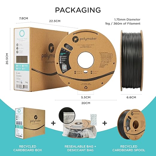 Polymaker Glitter PLA Filament 1.75mm, Galaxy Blue PLA 3D Printer Filament 1kg - Twinkling Filament, Dimensional Accuracy +/- 0.03mm (0.6mm Nozzle Required)… - Image 5