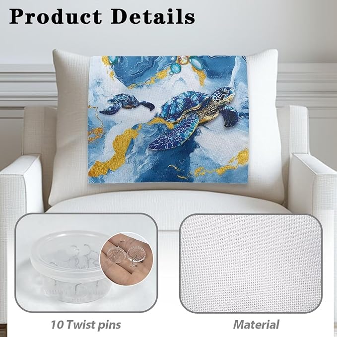 Marble Turtle Recliner Headrest Cover for Sofa Fabric Recliner Headrest Protector Washable Couch Slipcover Washable Chair Covers for Home Office Sofa Chair Decoration - Image 5