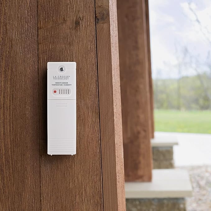 La Crosse Technology Wireless Outdoor Temperature & Humidity Sensor - Wall Mounted, Accurate, Weather Resistant, Wide Temperature & Humidity Gauge Transmission Range (330ft Range), Battery Powered - Image 3