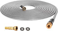 Cesun Metal Garden Hose 75ft - 304 Stainless Steel Water Hose, Flexible, Lightweight and No-Kink Metal Hose with Brass Nozzle for Outdoor, Yard by Cesun