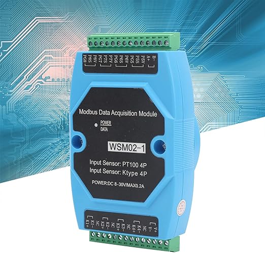 Temperature Data Acquisition Module 4PT100 4KType WSM02 1 Industrial Grade High Precision Voltage Signal Converter for Equipment Monitoring Environmental Monitoring - Image 4