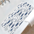 Fish Bathtub Mat Non Slip, Boho Baby Bath Mat for Tub Rubber Tub Mat, Cute Kids Bath Mats for Bathroom Ocean Anti Slip Shower Mat with Suction and Drain Holes Machine Washable, 40″X16″ by Unknown