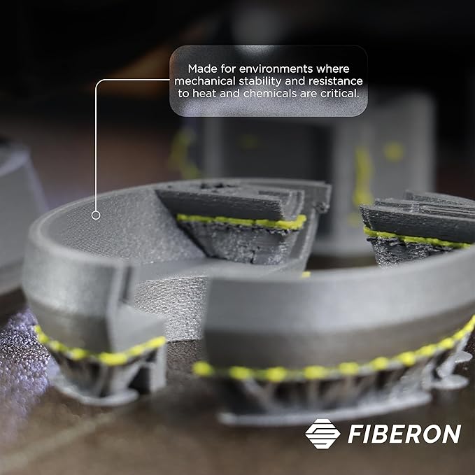 Polymaker Fiberon PPS-GF20 Filament 1.75mm 3kg Spool, Extreme Heat Resistance, Electrically Insulating, UL94 V0 Flame Retardant, Chemical Resistant, Ideal for Housings, Fixtures & Automotive Parts - Image 6