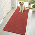 OLANLY Dog Door Mat for Muddy Paws 70x32, Absorbs Moisture and Dirt, Absorbent Non-Slip Washable Doormat, Quick Dry Chenille Mud Mat for Dogs, Entry Indoor Entryway Carpet for Inside Floor, Maple Red by OLANLY