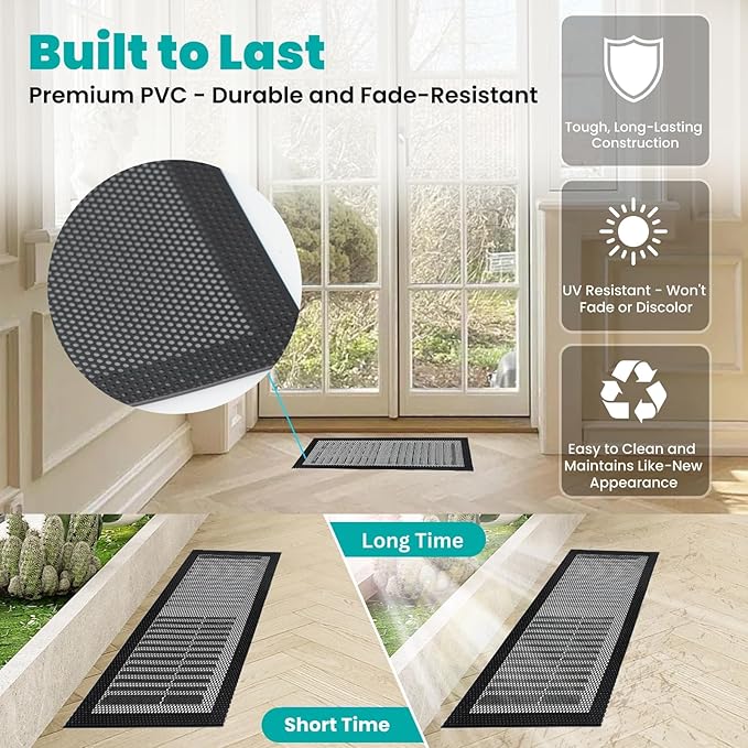 Efforest Floor Vent Covers Magnetic - 6 Pack Air Vent Filters Mesh Screen Dust Filter Vent Register Deflectors for Home HVAC AC Grilles & RV Vents - Strong Hold Washable (5.5x12 inch) - Image 5