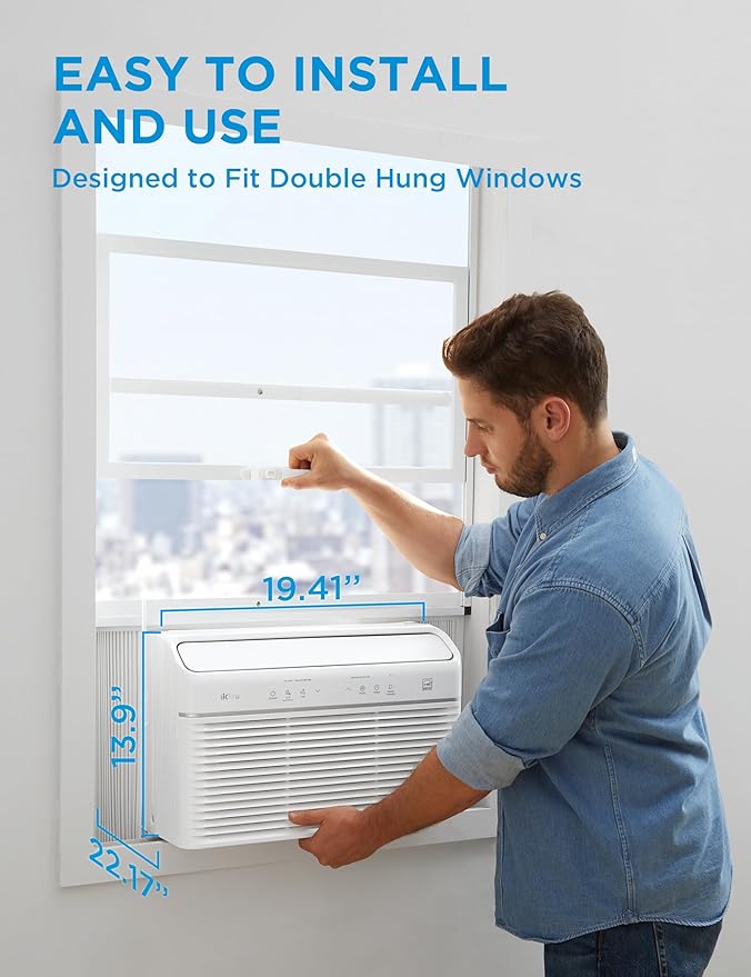 Midea Inverter Window Air Conditioner with Heat – Quiet Window AC Unit and Heat Combo with Dehumidifier – Cools up to 550 Sq. Ft. – Energy Star Rated, Smart Control, Remote, 12,000 BTU - Image 8