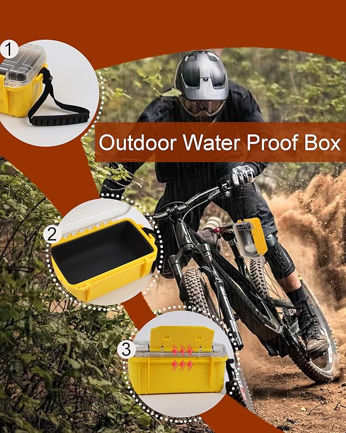 Small Waterproof Box Dry Box Waterproof Storge Container Small Watertight Dry Boxes for Kayaking Boat, 6.5" L x 4.3" W x 3.4" H - Image 6