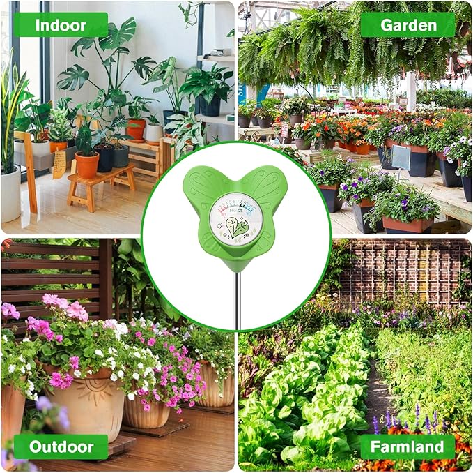 UNIWA Soil Moisture Meter, Plant Water Meter for House Plants and Indoor Potted Plants, Soil Moisture Monitor for Garden, Farm, and Lawn Plant Care, No Battery Needed- 2pack - Image 6