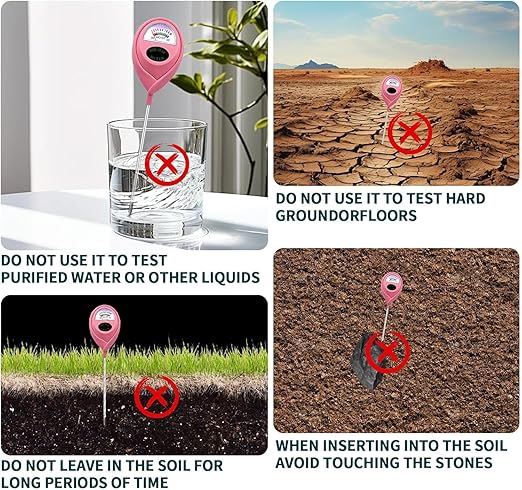 Soil Moisture Meter, Garden Plant Water Meter, Plants Moisture Meter, Lawn Soil Tester, Soil Water Gauge for Potted Plants, Plant Moisture Monitor No Battery Required Free Plant Watering Guide - Image 8