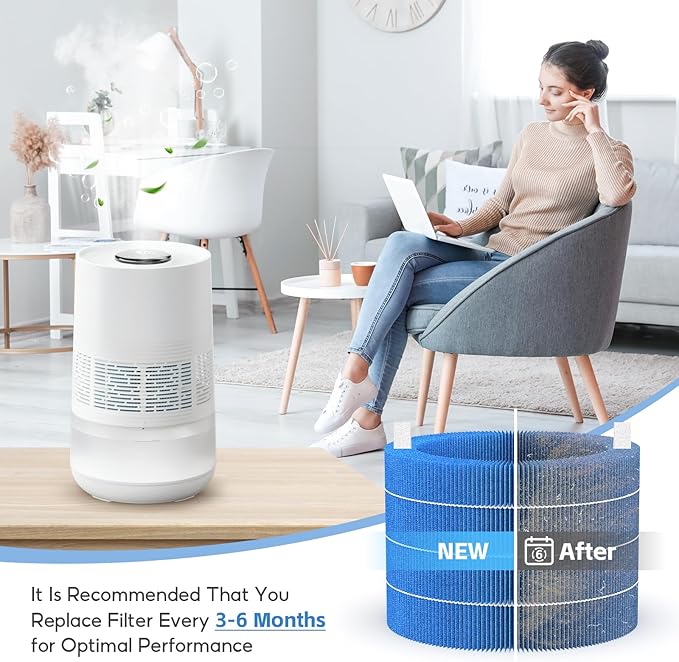 2-Pack H35i Humidifier Wick Filter, Compatible with Blueair Premium Smart Humidifier 3.5L for Large Room, Effectively Clean Large Particles and MineralsBLUEAIR Premium Smart Humidifier - Image 6