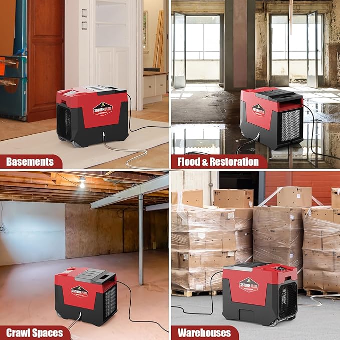 ARGENDON Commercial Dehumidifier with Pump 180PPD Dehumidifier Basement Suit for 2,300 Sq.Ft Space with Drain Hose for Crawl Spaces, Industry Use, Garage, Whole House, limited 5-Year-Warranty - Image 6