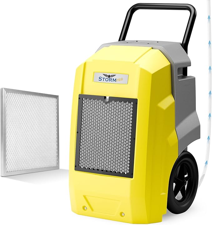 ALORAIR Storm Pro Commercial Dehumidifier 180 PPD, LGR Portable Dehumidifier with Pump, cETL Listed, 8 Years Warranty, LCD Display, for Clean-Up, Flood, Moisture by ALORAIRSOLUTIONSINC0J0DC
