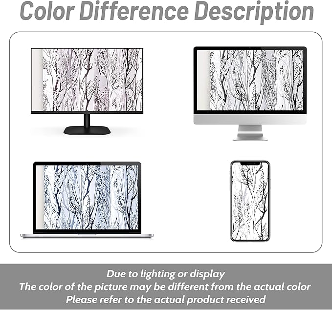 DriftAway Tree Branch Blackout Curtains Double Layer 108 Inches Long for Bedroom Printed Patterned Classic Thermal Insulated Summer Sound Lined Grommet Drapes for Living Room 2 Panels Gray/White - Image 9