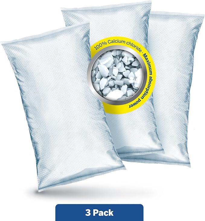 HUMYDRY Moisture Absorber Refills for 35.3 Oz Dehumidifier Device, Pack of 3 Unscented Humidity Absorber Bags, Non Electric Refill Pouches For Basements Garages Offices RVs and Large Enclosed Spaces - Image 2