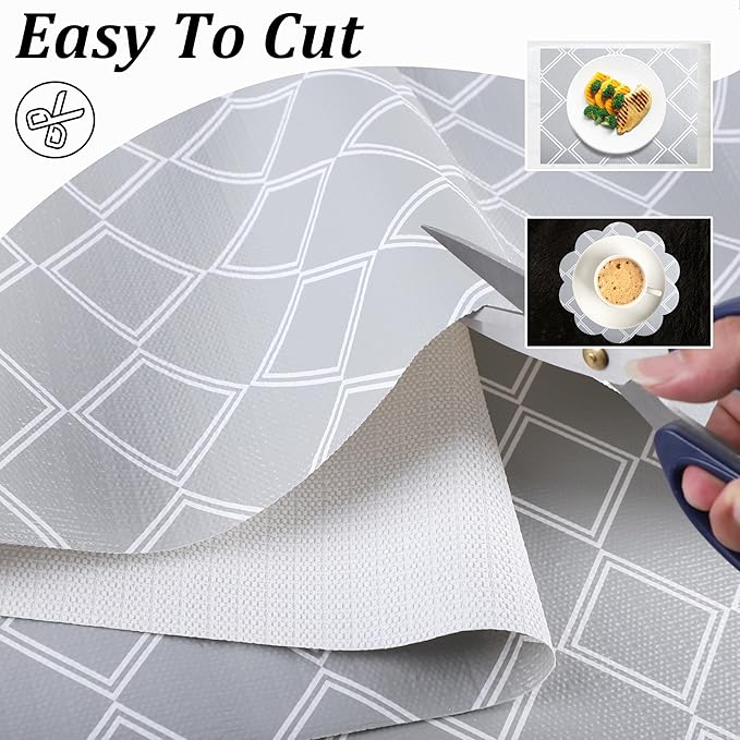 Cabinet Liners for Shelves Waterproof 20 Inch X 20 FT Shelf Liners for Kitchen Cabinets Non-Adhesive Drawer Liners Non Slip Grip Cupboard Paper Liners for Kitchen Bathroom Closet Fridge Pantry - Image 6