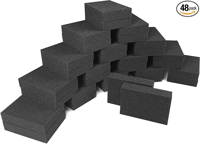 Foam Card Dividers - 48 PCS Card Dividers for Storage Boxes Multifunction Foam Dividers for Trading Cards Shock Absorbing Foam Block for Sport Playing Game Card Packing Cases and Crafts by Joewuzun