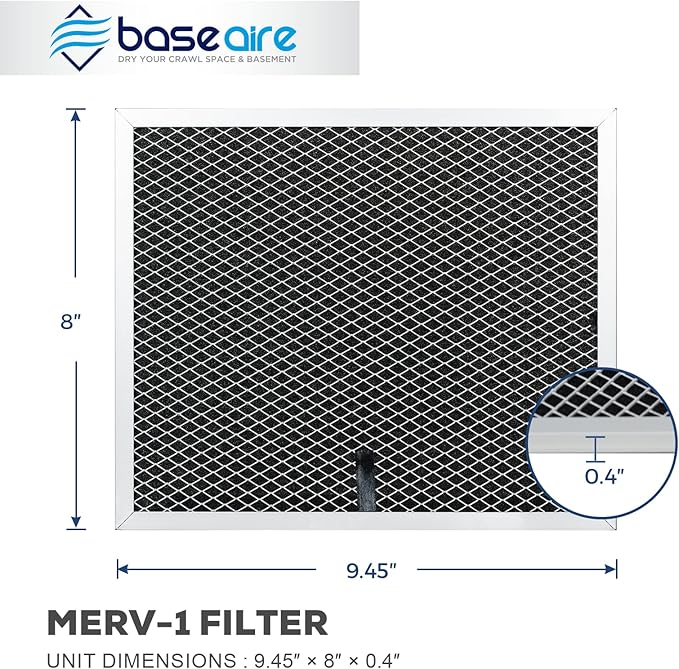 BASEAIRE MERV-1 4Packs for Crawl Space Dehumidifier AirWerx 35P - Image 5
