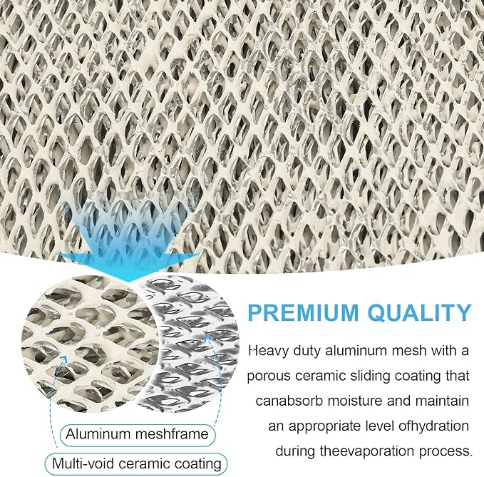 2-Pack 35 Water Panel Humidifier Replacement Filter, Aluminum Mesh Compatible with Aprilaire Whole-House Humidifier Models 600, 700, 760, 560, 350, 360, 365, 368, 369, 560A - Image 3